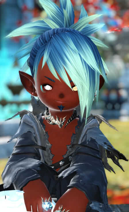 A lalafell with a wicked smile.